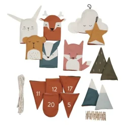 Hot Fabelab 1-24 pakkekalender m. poser, Woodland