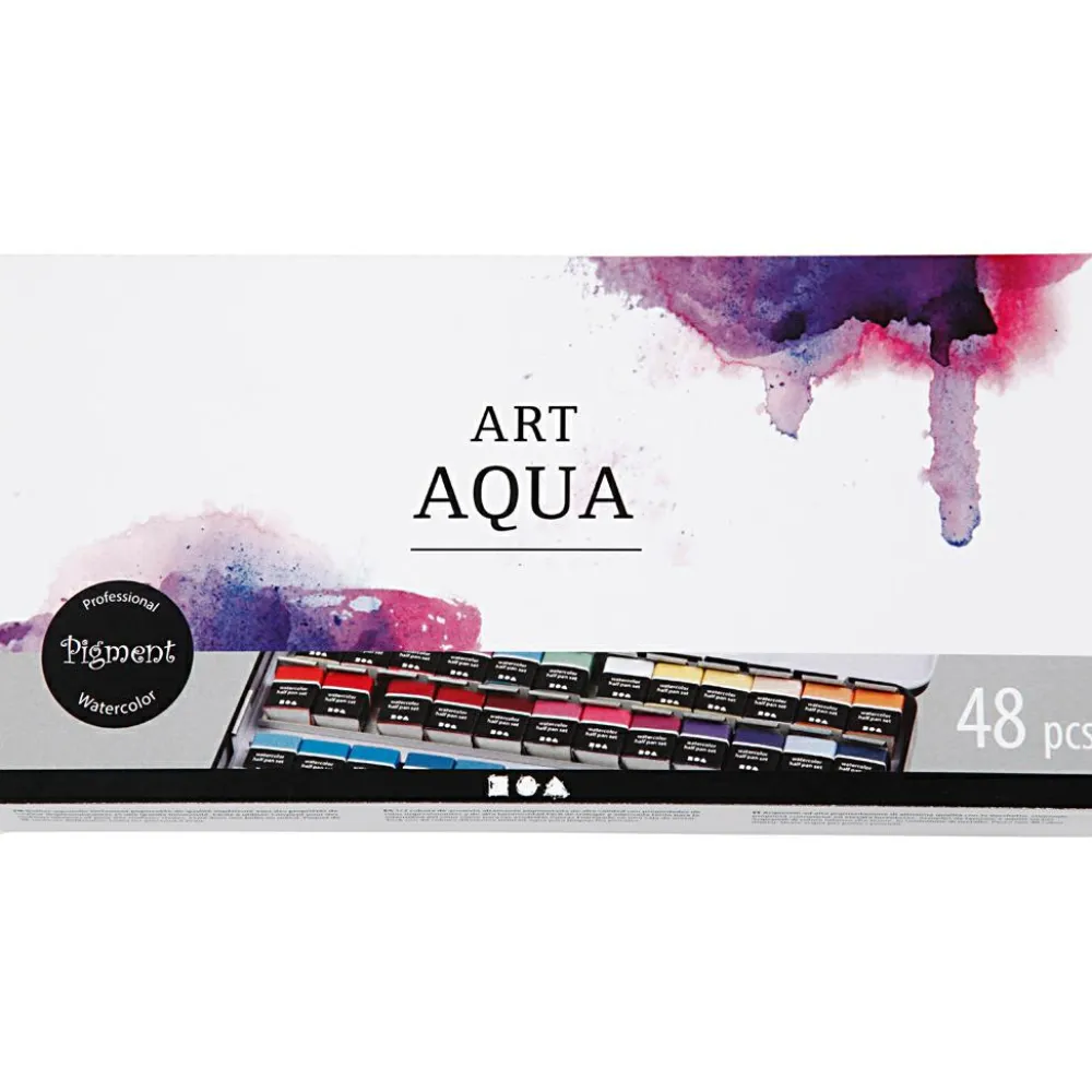 Discount Creativ Company Akvarelfarver Art Aqua, 48 farver