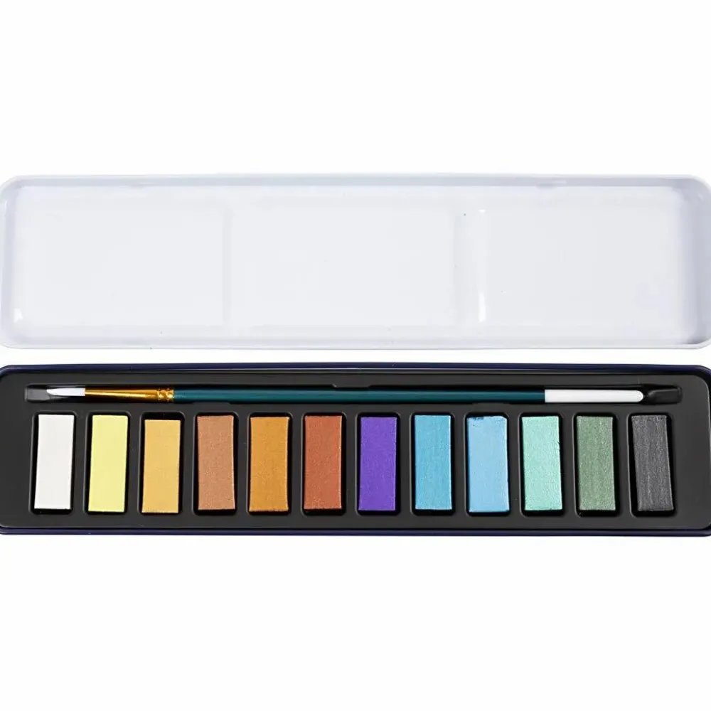 Sale Creativ Company Akvarelsæt - Metallic, 12 farver