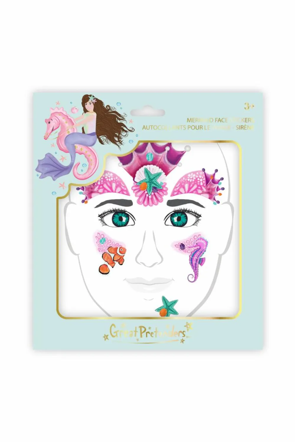 New Great Pretenders Ansigtsklistermærker - Havfrue