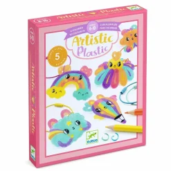 Discount Djeco Artistic Plastic - Krympeplast nøgleringe, Kawaii