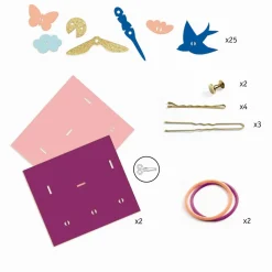 Clearance Djeco Artistic Plastic - Lav hårpynt af krympeplast