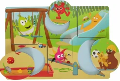 Online Babblarna 2-i-1 puslespil - Legeplads
