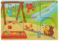 Online Babblarna 2-i-1 puslespil - Legeplads