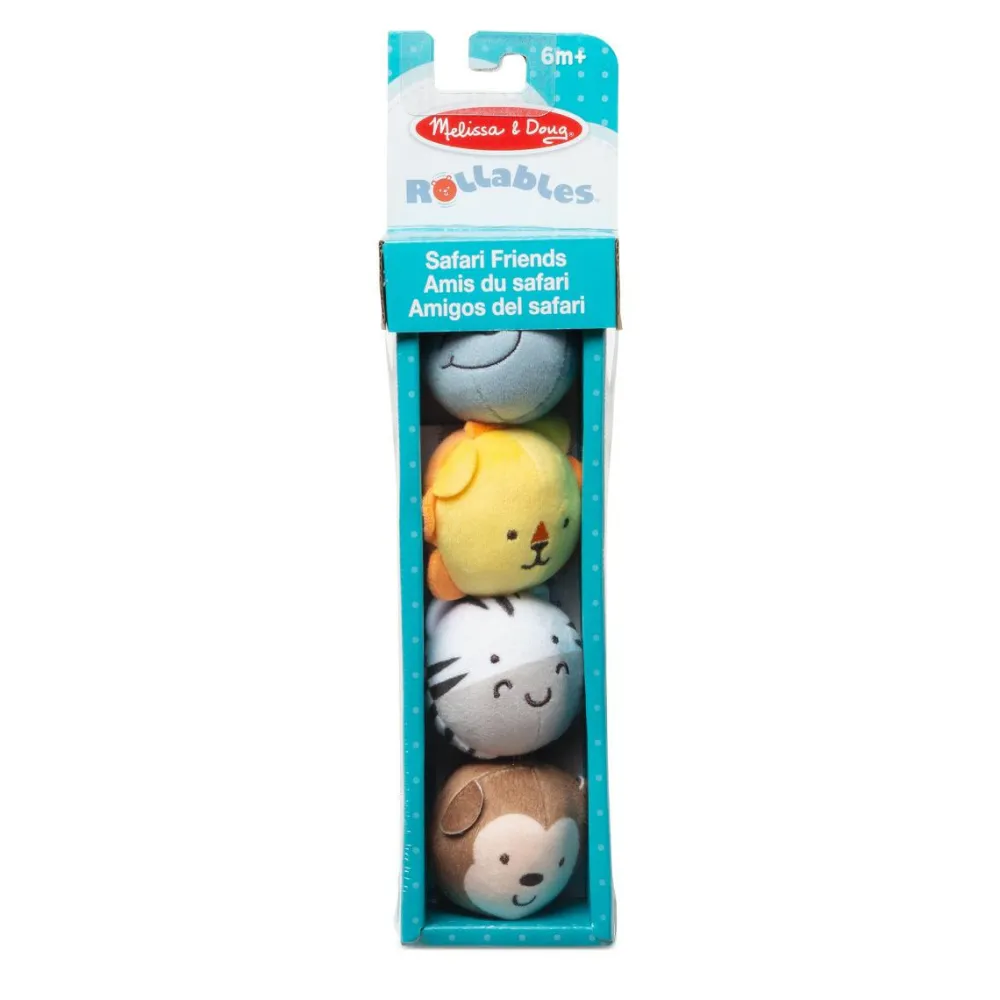 Sale Melissa & Doug Babybold - Safarivenner, 4 stk