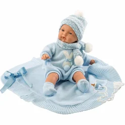 Discount Babydukke - Lyseblåt tøj, 38 cm