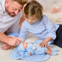 Discount Babydukke - Lyseblåt tøj, 38 cm