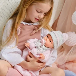 Online Babydukke - Lyserødt tøj, 38 cm