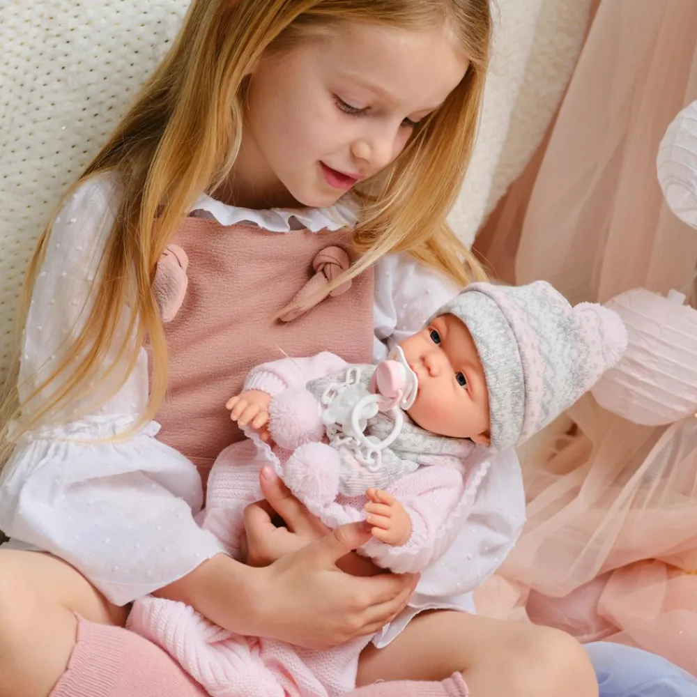 Online Babydukke - Lyserødt tøj, 38 cm