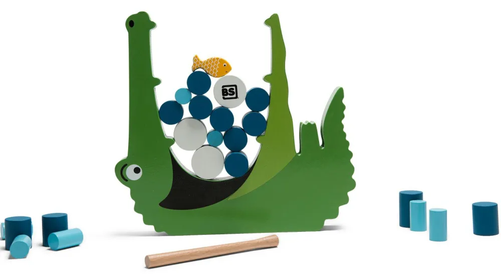 Outlet BS Toys Balancespil - Den sultne krokodille