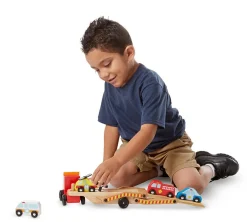 Outlet Melissa & Doug Biltransporter m. redningskøretøjer