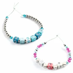 Djeco Bogstavperler - Sølvmix, 1.000 stk