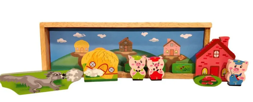 Outlet Larsen Bordteater - De tre små grise