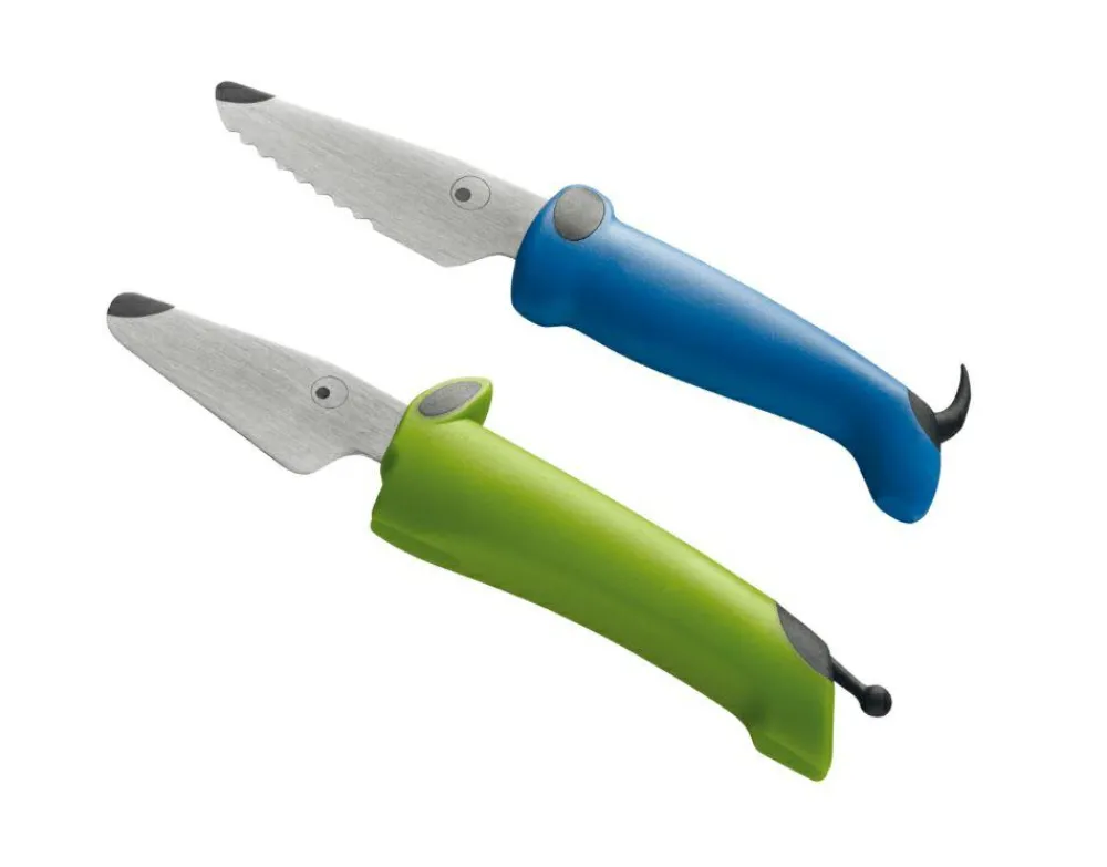 Kinderkitchen Børneknivsæt - Grøn/Blå