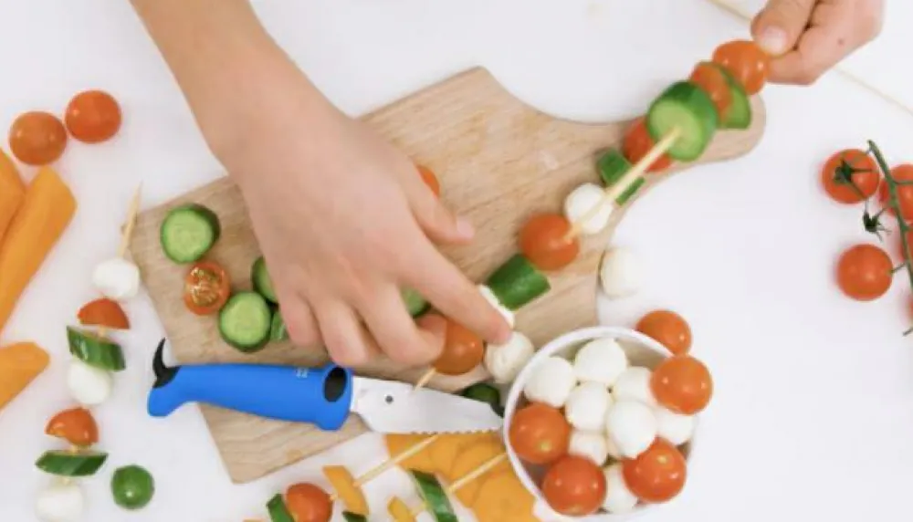 Kinderkitchen Børneknivsæt - Grøn/Blå