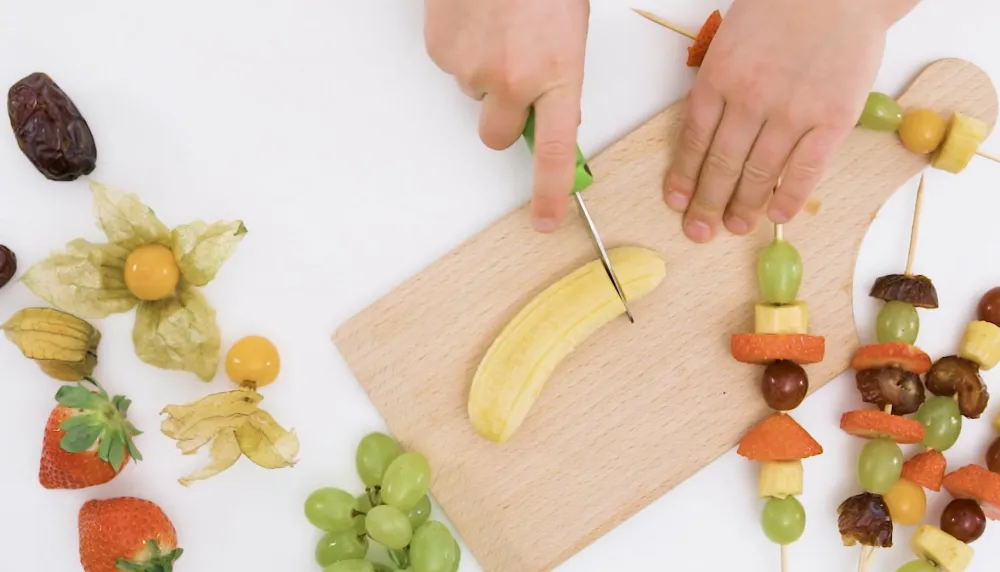 Kinderkitchen Børneknivsæt - Grøn/Blå