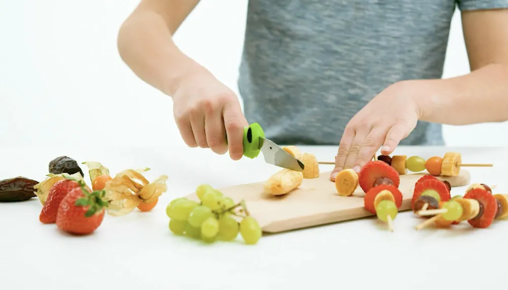 Kinderkitchen Børneknivsæt - Grøn/Blå