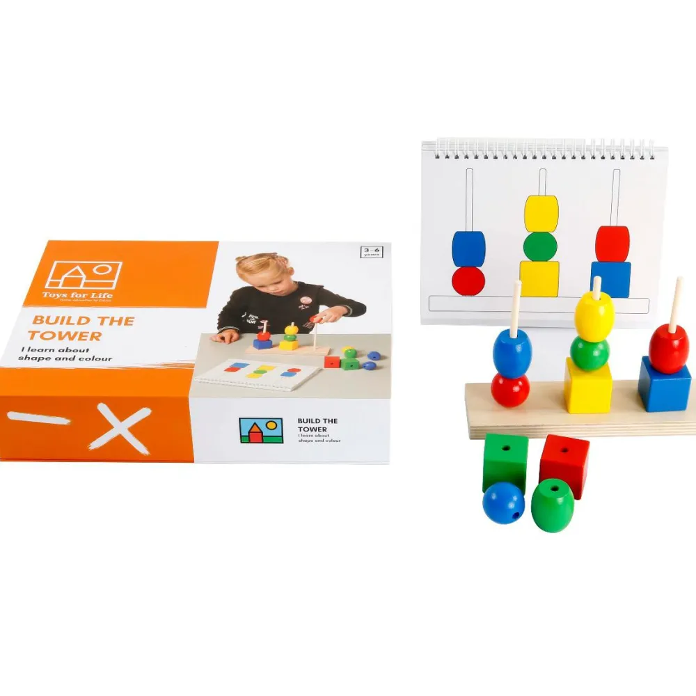 Online Toys for Life Byg tårne - Lær om form og farve