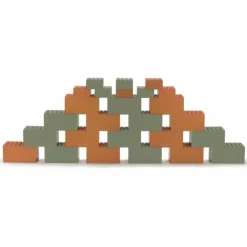 Outlet Dantoy Byggeklodser, store - Orange/grøn, 26 stk