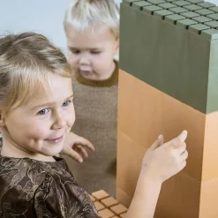 Outlet Dantoy Byggeklodser, store - Orange/grøn, 26 stk