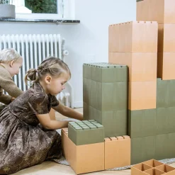 Outlet Dantoy Byggeklodser, store - Orange/grøn, 26 stk