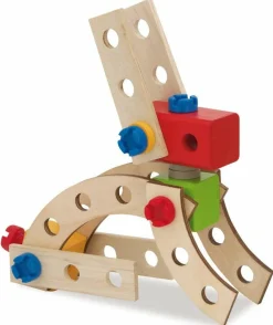 Discount Byggesæt i træ - spand med 225 dele