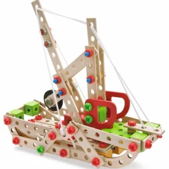 Discount Byggesæt i træ - spand med 225 dele