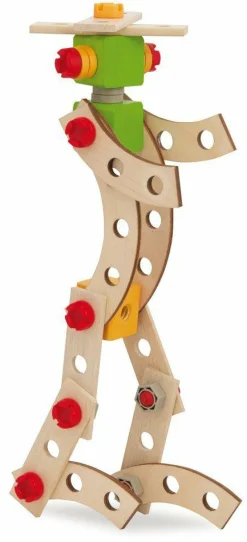 Discount Byggesæt i træ - spand med 225 dele