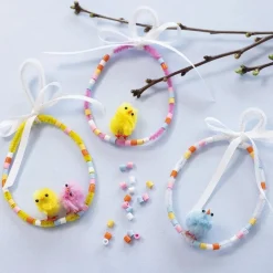 Hot Creativ Company Chenille Ø6 mm. - Blå/grøn, 25 stk