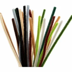 Hot Creativ Company Chenille Ø6 mm. - Natur, 25 stk