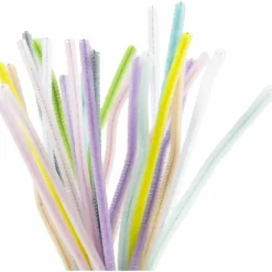 Outlet Creativ Company Chenille Ø6 mm. - Pastel, 25 stk