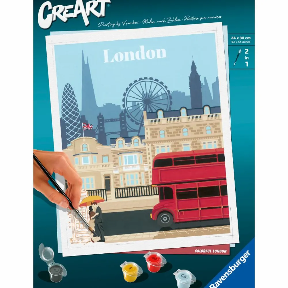 Hot CreArt Paint by Numbers - London