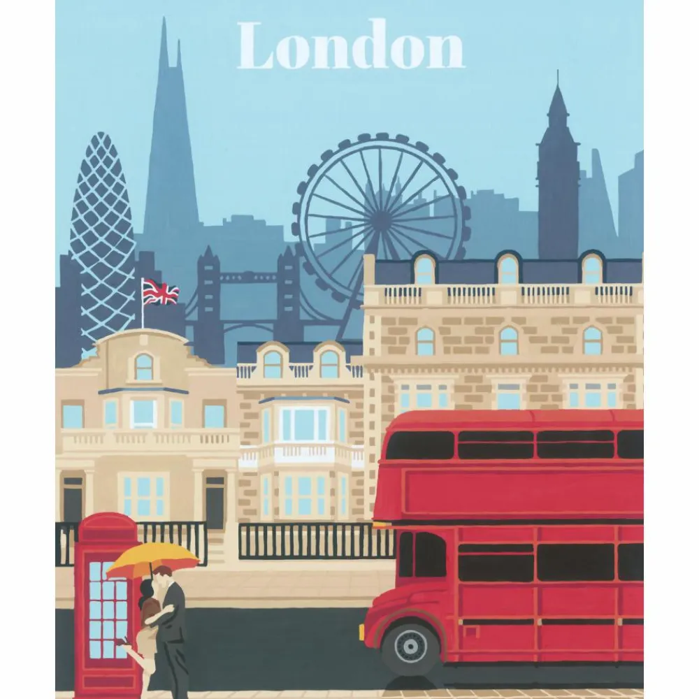 Hot CreArt Paint by Numbers - London