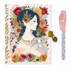 Outlet Djeco Dagbog med lås og magisk pen - Oana