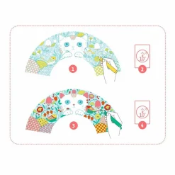 Hot Djeco DIY - Farvelæg din egen vifte, Kat