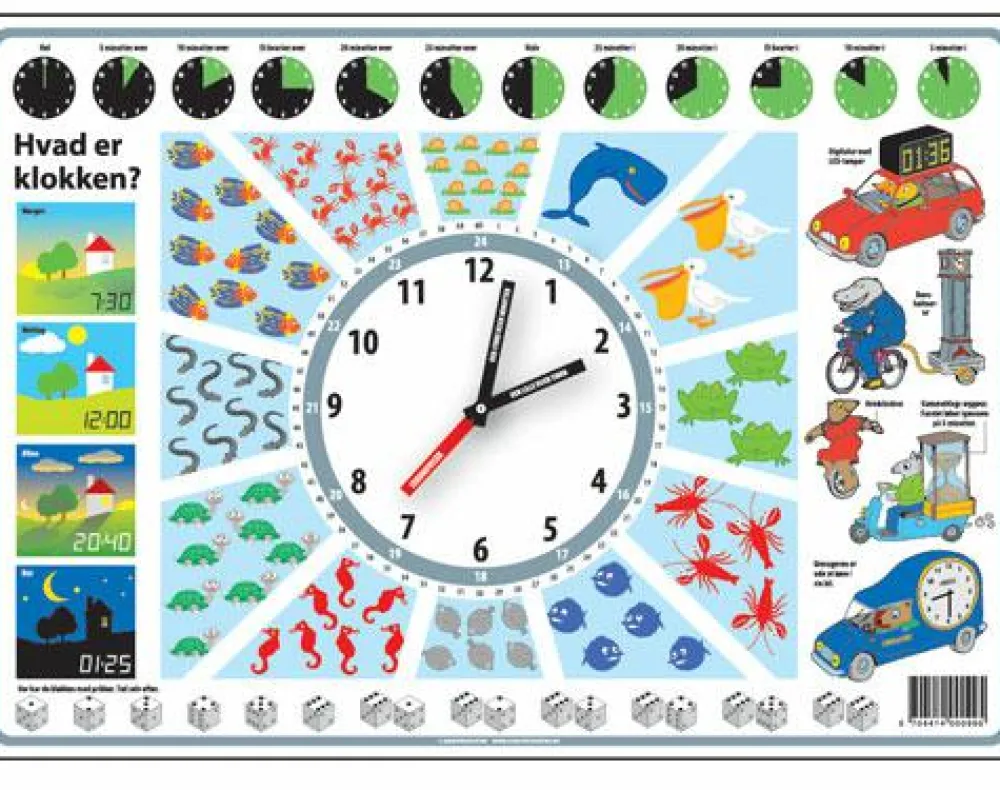 Sale Dækkeserviet - Hvad er klokken?