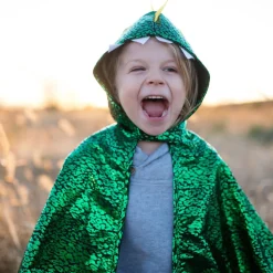 Best Great Pretenders Dragekappe - Grøn/gul, str. 2-3 år