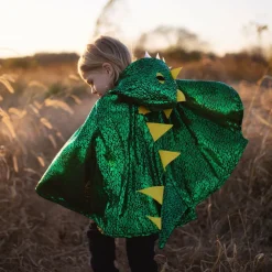 Best Great Pretenders Dragekappe - Grøn/gul, str. 2-3 år