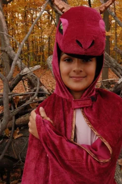 Clearance Great Pretenders Dragekappe - Rød/guld - Flere størrelser