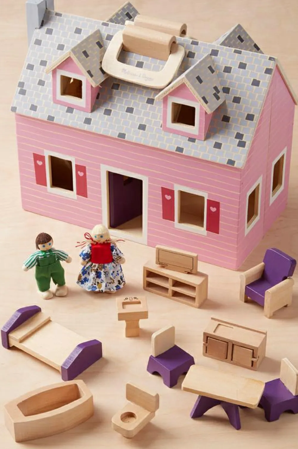 Clearance Melissa & Doug Dukkehus - Mobil
