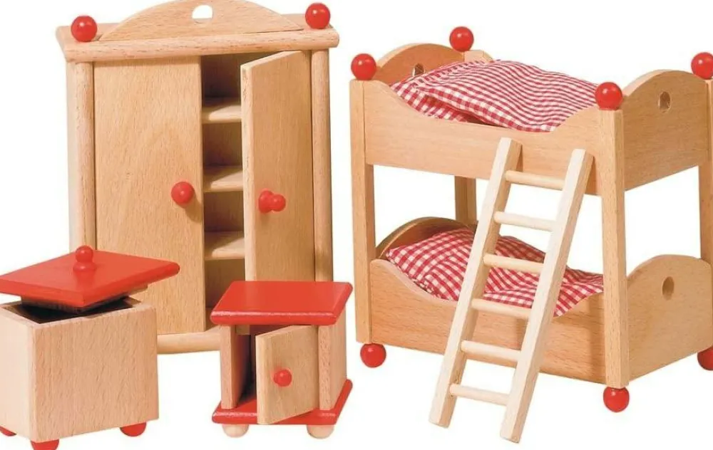 Hot goki Dukkehus tilbehør - Børneværelse, klassisk