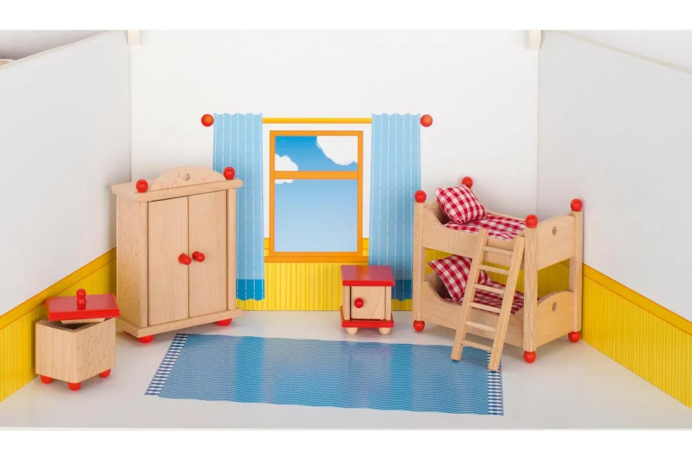 Hot goki Dukkehus tilbehør - Børneværelse, klassisk