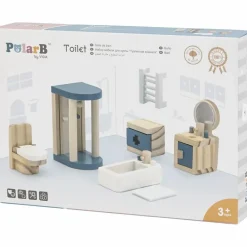 Dukkehusmøbler - Badeværelse, 7 dele