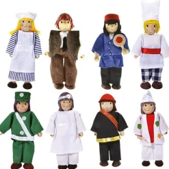 Sale Dukker 12,5 cm. - På arbejde, 8 stk