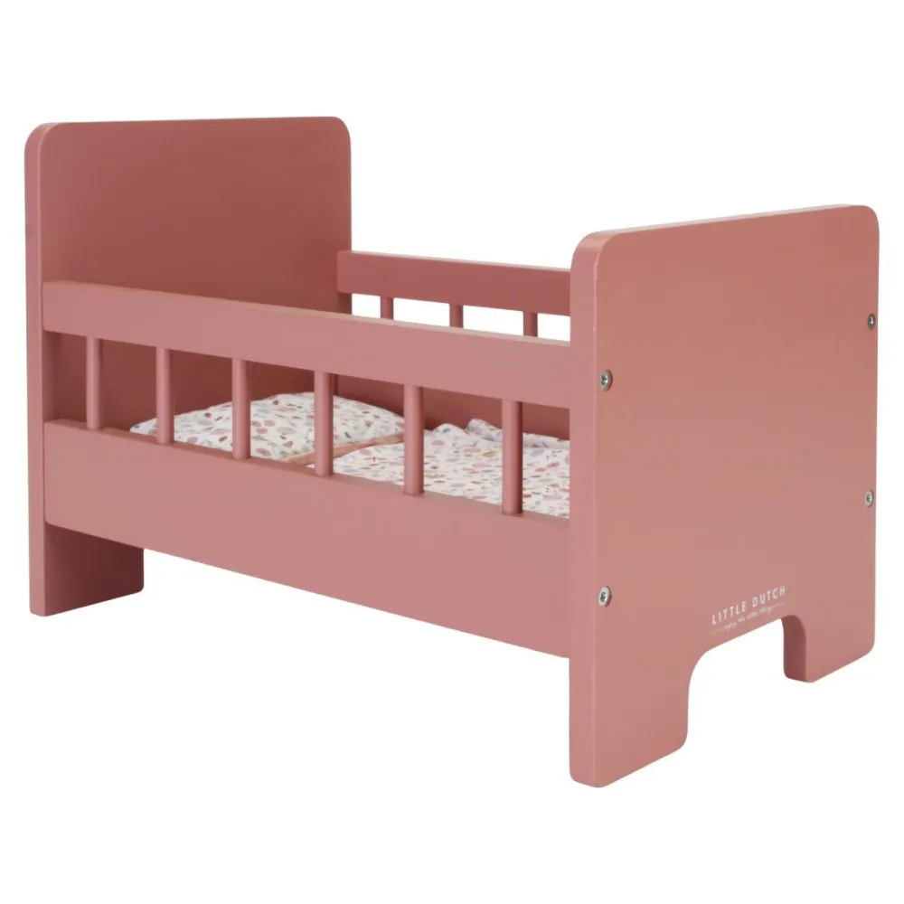 Dukkeseng inkl. sengesæt - Rosa