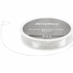 Clearance Creativ Company Elastiksnor til smykker Ø 0,8 mm - 10 meter