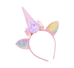 Clearance Great Pretenders Enhjørningekappe + hårbøjle, str. 3-6 år