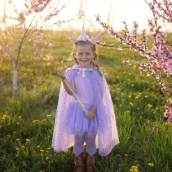 Clearance Great Pretenders Enhjørningekappe + hårbøjle, str. 3-6 år