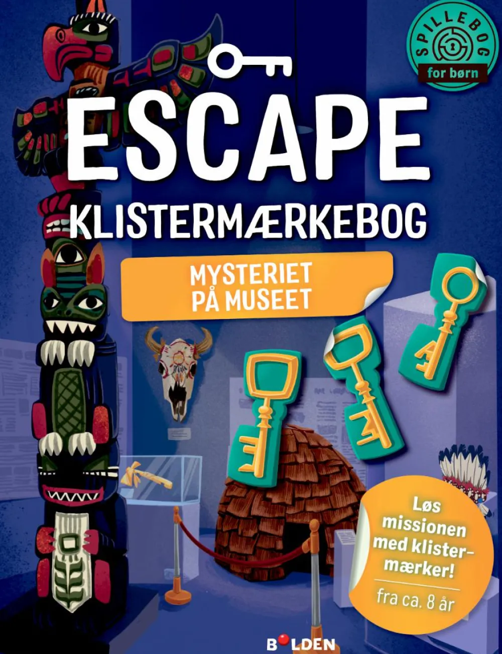 Sale Forlaget Bolden Escape klistermærkebog - Mysteriet på museet