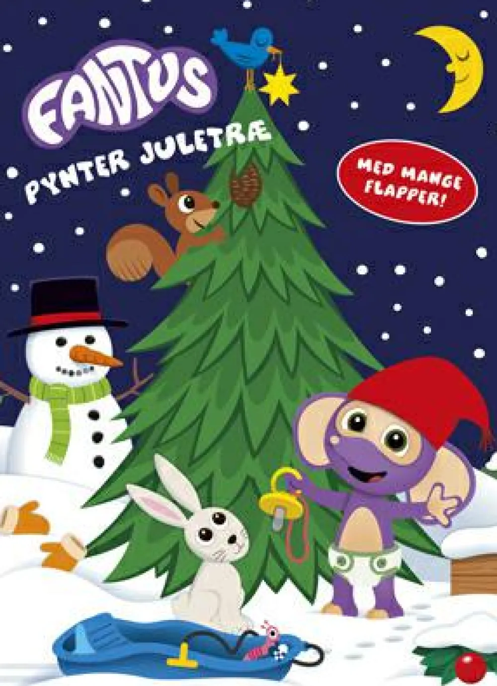 Sale Forlaget Bolden Fantus pynter juletræ